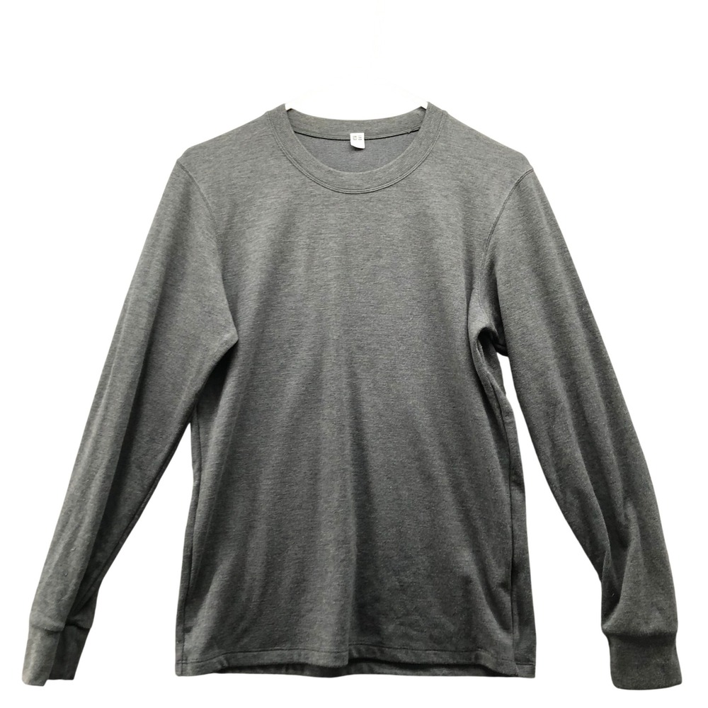 Uniqlo Heattech Ultra Warm Long Sleeve T-Shirt Mens XS Gray Thermal Base Layer